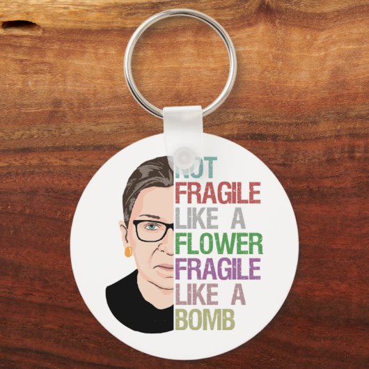 爆弾のように壊れやすい花のようにもろくない キーホルダー (正面)