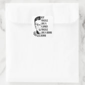 爆弾のように壊れやすい花のようにもろくない スクエアシール (バッグ)