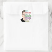 爆弾のように壊れやすい花のようにもろくない スクエアシール (バッグ)