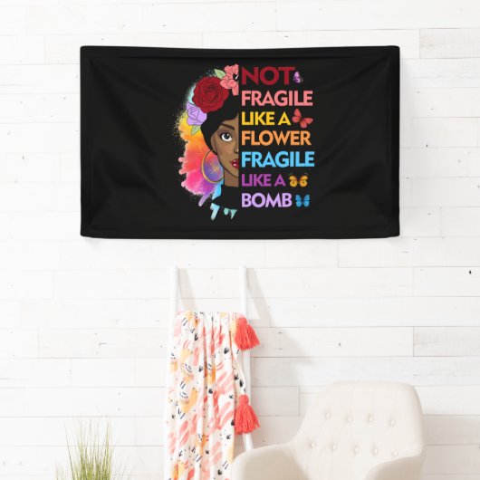 爆弾のように壊れやすい花のようにもろくない 横断幕 (インサイチュ)