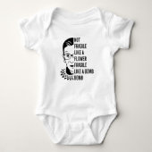 爆弾のように壊れやすい花のように壊れやすいものではない ベビーボディスーツ (正面)