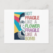 爆弾のように壊れやすい花のように壊れやすくない ポストカード (正面)