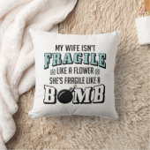 爆弾のように壊れやすい クッション (ブランケット)