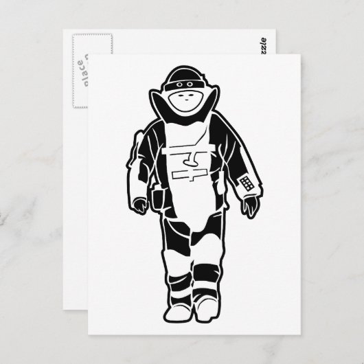 爆弾のスーツ ポストカード (正面/裏面)