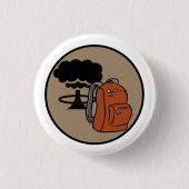 爆弾の偵察者のBugoutのバッグの勲功記章 缶バッジ (正面)