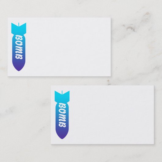 爆弾の名刺 名刺 (正面/裏面)