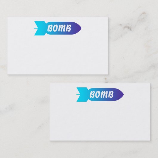 爆弾の名刺 名刺 (正面/裏面)