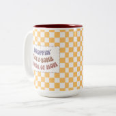 爆弾を落とす母親 ツートーンマグカップ (正面左)