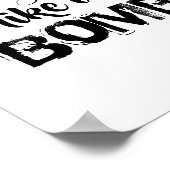 爆弾インスピレーションの引用文のように壊パーソナライズされたれやすい ポスター (角)