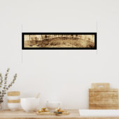 爆弾シェルターWWI写真1918 ポスター (キッチン)