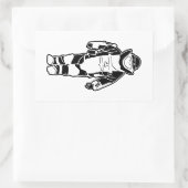 爆弾スーツ 長方形シール (バッグ)