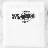 爆弾スーツ 長方形シール (バッグ)