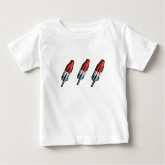 爆弾ポポップ・アートのップスのアートTシャツ ベビーTシャツ