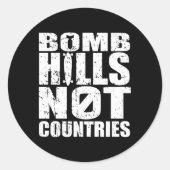 爆弾丘陵ではない国々の長い平和 ラウンドシール (正面)