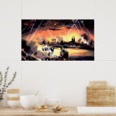 爆弾戦争アートポスターFROM 14.95 ポスター (キッチン)