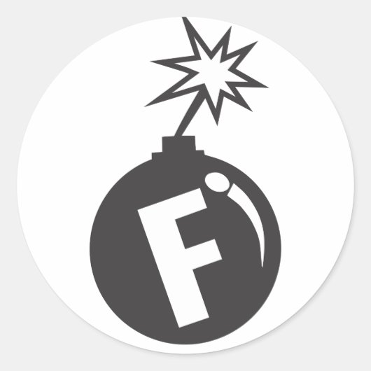 爆弾投下 ラウンドシール (正面)