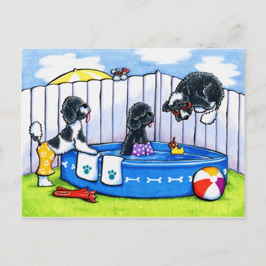 爆弾遠くに ポストカード (正面)