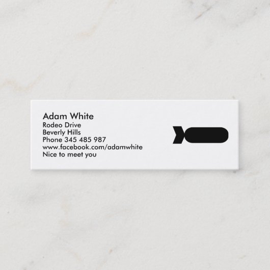 爆弾 スキニー名刺 (正面)