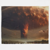 爆弾 フリースブランケット (正面(横))