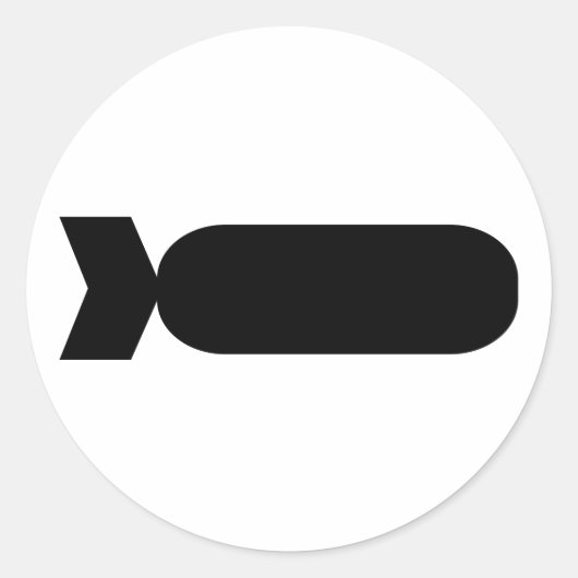 爆弾 ラウンドシール (正面)