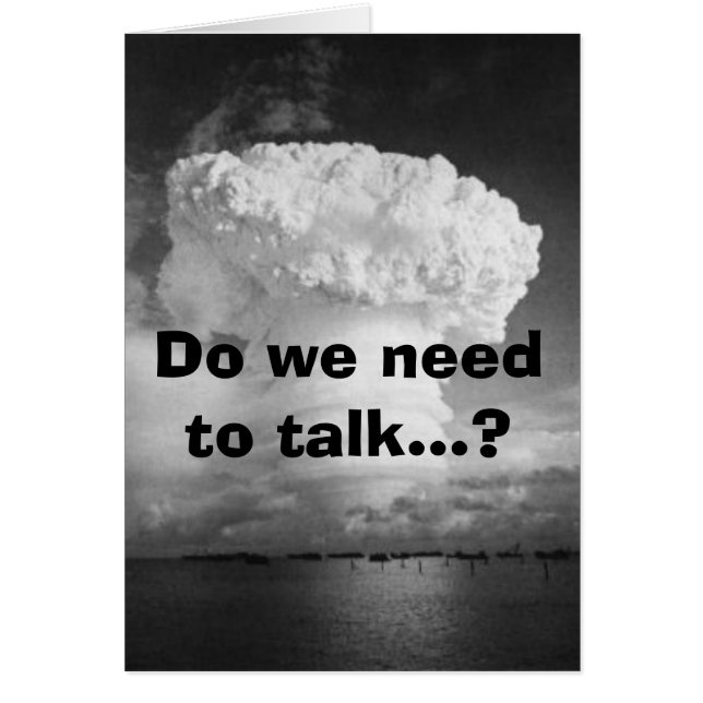 爆弾hardtack、私達は…話す必要がありますか。 (正面)