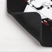 爆撃機の黒いマウスパッド マウスパッド (コーナー)