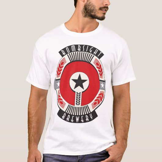 爆撃照準器のビール醸造所 Tシャツ (正面)