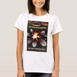 爆救発物の廃脂 Tシャツ