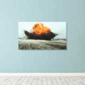 爆発が起こる キャンバスプリント (インサイチュ (ウッドフロア))