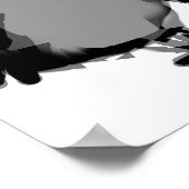 爆発するカラス ポスター (角)