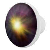 爆発するスターカッコいいデジタル宇宙アートワーク セラミックノブ (右)