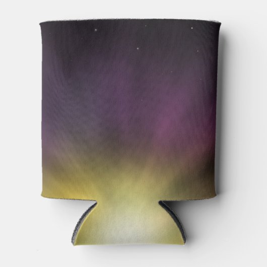 爆発するスターカッコいいデジタル宇宙アートワーク 缶クーラー (正面)