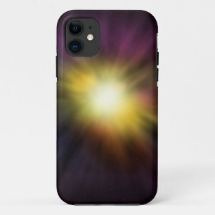爆発するスターデジタル宇宙アートワーク iPhone 11 ケース