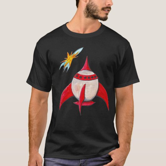 爆発するロケット Tシャツ (正面)