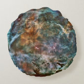 爆発する星雲と惑星 ラウンドクッション (裏面)