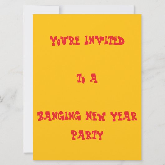 爆発する星 招待状 (裏面)