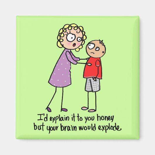 爆発する脳磁石 マグネット (正面)