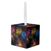 爆発するFireworks Thunder_Cove キューブオーナメント (裏面アングル)
