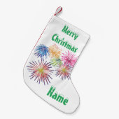 爆発するFireworks Thunder_Cove スモールクリスマスストッキング (正面 (吊り時))