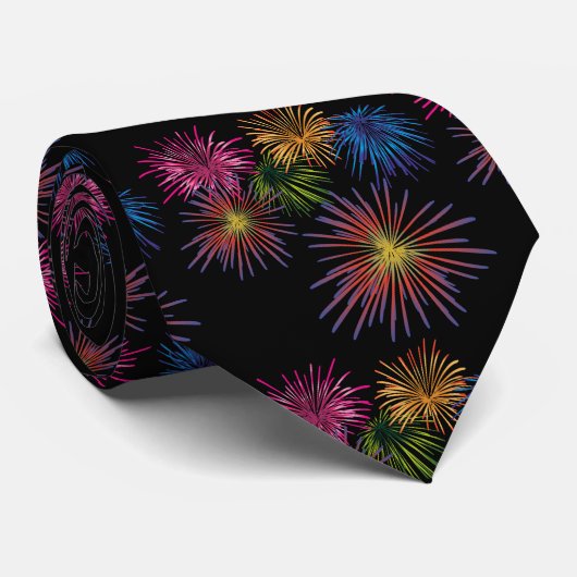 爆発するFireworks Thunder_Cove ネクタイ (ロール)