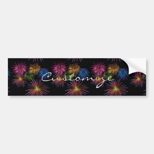 爆発するFireworks Thunder_Cove バンパーステッカー (正面)