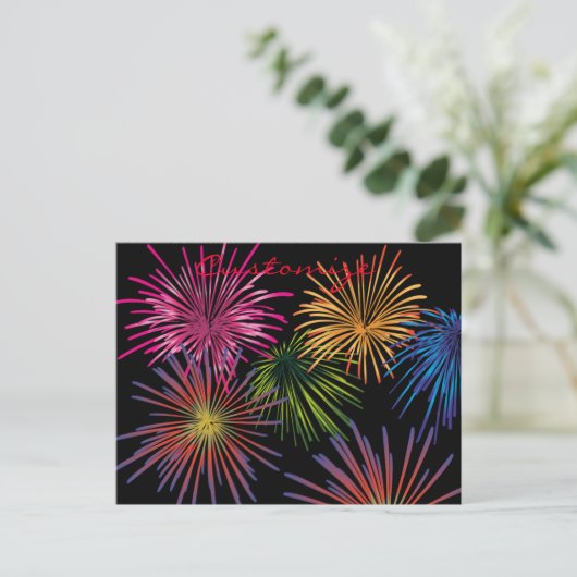 爆発するFireworks Thunder_Cove ポストカード (スタンド正面)