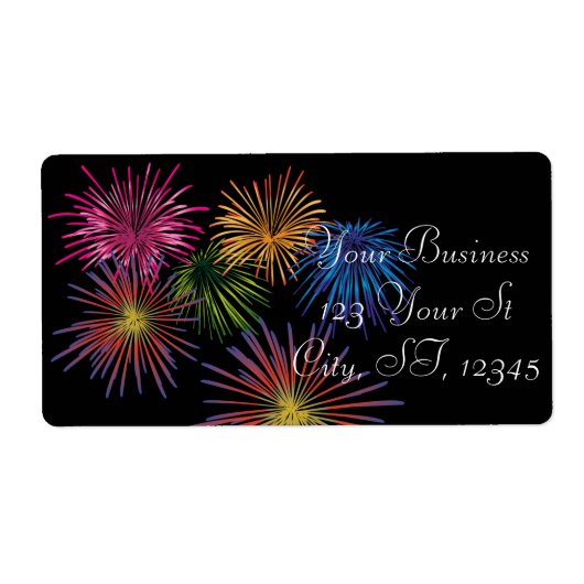 爆発するFireworks Thunder_Cove ラベル (正面)