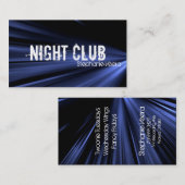 爆発のナイトクラブの音楽業界カード-青 名刺 (正面/裏面)