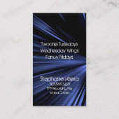 爆発のナイトクラブの音楽業界カード-青 名刺 (裏面)