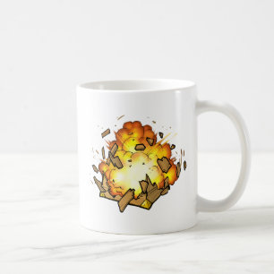 爆発の木枠のマグ コーヒーマグカップ