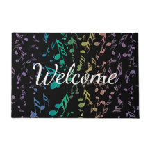 爆発の虹は音楽玄関マットに注意します