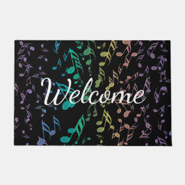 爆発の虹は音楽玄関マットに注意します ドアマット