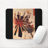 爆発の貝に対して守っている武士 マウスパッド (マウス)