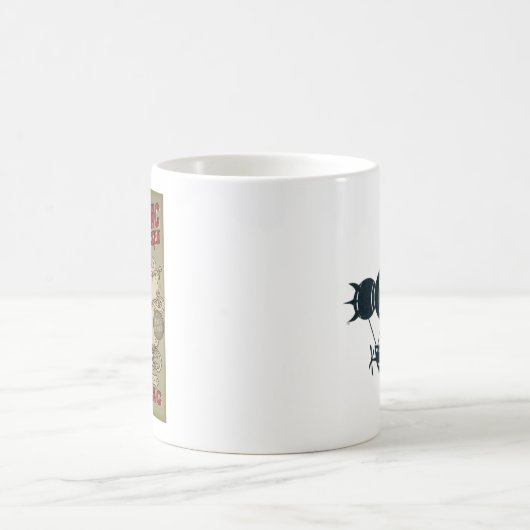 爆発のWitckerの鶏の仕上げの学校 コーヒーマグカップ (中央)